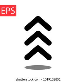 Arrow icon in trendy flat style isolated on background. Arrow icon page symbol for your web site design Arrow icon logo, app, Arrow icon Vector illustration,