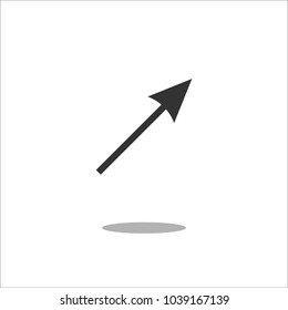Arrow Icon in trendy flat style isolated on white background. Arrow symbol for your web site design, logo, app, UI. Vector illustration, EPS10.