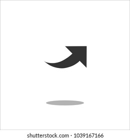 Arrow Icon in trendy flat style isolated on white background. Arrow symbol for your web site design, logo, app, UI. Vector illustration, EPS10.
