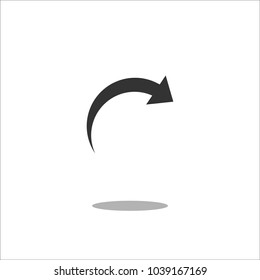 Arrow Icon in trendy flat style isolated on white background. Arrow symbol for your web site design, logo, app, UI. Vector illustration, EPS10.