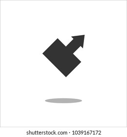Arrow Icon in trendy flat style isolated on white background. Arrow symbol for your web site design, logo, app, UI. Vector illustration, EPS10.