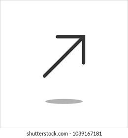 Arrow Icon in trendy flat style isolated on white background. Arrow symbol for your web site design, logo, app, UI. Vector illustration, EPS10.