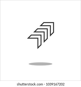 Arrow Icon in trendy flat style isolated on white background. Arrow symbol for your web site design, logo, app, UI. Vector illustration, EPS10.