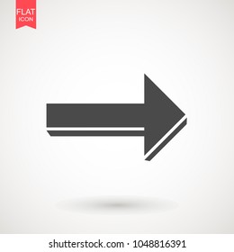 Arrow Icon in trendy flat style isolated on grey background. Arrow symbol for your web site design, logo, app, UI. Vector illustration, EPS10.