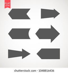 Arrow Icon in trendy flat style isolated on grey background. Arrow symbol for your web site design, logo, app, UI. Vector illustration, EPS10.