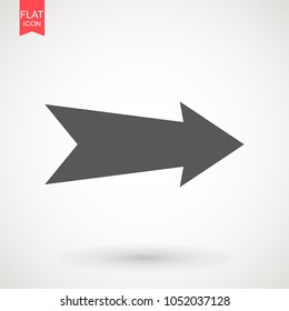 Arrow Icon in trendy flat style isolated on grey background. Arrow symbol for your web site design, logo, app, UI. Vector illustration, EPS10.