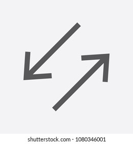 Arrow Icon in trendy flat style isolated on grey background. Arrow symbol for your web site design, logo, app, UI. Vector illustration, EPS10.