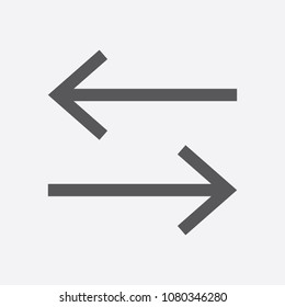 Arrow Icon in trendy flat style isolated on grey background. Arrow symbol for your web site design, logo, app, UI. Vector illustration, EPS10.