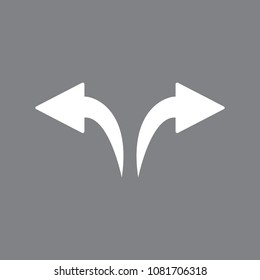 Arrow Icon in trendy flat style isolated on grey background. Arrow symbol for your web site design, logo, app, UI. Vector illustration, EPS10.
