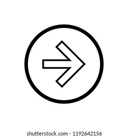 Arrow icon. Arrow Icon in trendy flat style isolated on white background. Arrow symbol for your web design.