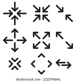 arrow icon in trendy flat style 