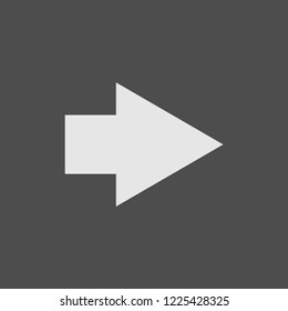 Arrow Icon in trendy flat style isolated on grey background.