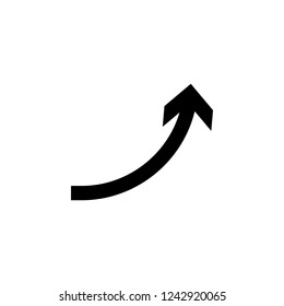 Arrow Icon in trendy flat style isolated on white background. Arrow symbol for your web site design, logo, app, UI. Vector illustration, EPS10. Vector icon
