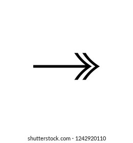 Arrow Icon in trendy flat style isolated on white background. Arrow symbol for your web site design, logo, app, UI. Vector illustration, EPS10. Vector icon