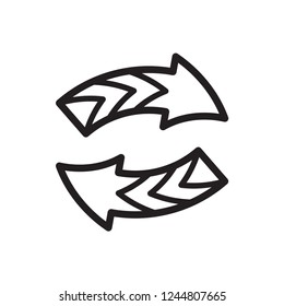 arrow icon in trendy flat style 