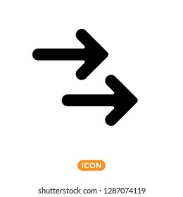Arrow Icon in trendy flat style isolated on white background. Arrow symbol for your web site design, logo, app, UI. 