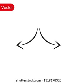 Arrow Icon in trendy flat style isolated on grey background. Arrow symbol for your web site design, logo, app, UI. Vector illustration, EPS10.