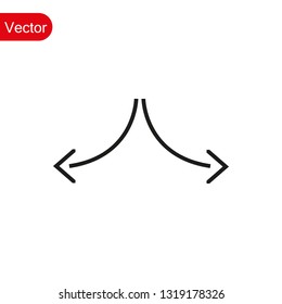 Arrow Icon in trendy flat style isolated on grey background. Arrow symbol for your web site design, logo, app, UI. Vector illustration, EPS10.