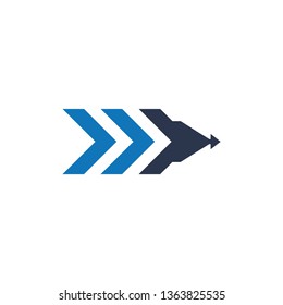 Arrow icon in trendy flat style isolated on background. Arrow icon page symbol for your web site design 