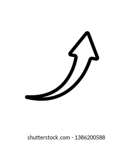 arrow icon in trendy flat style 