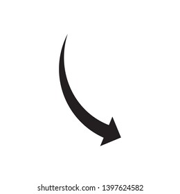 Arrow Icon in trendy flat style isolated on white background. Arrow symbol for your web site design, logo, app, UI. Vector illustration.