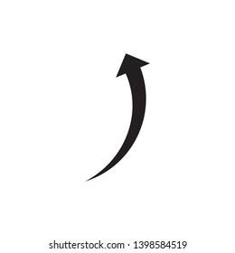 Arrow Icon in trendy flat style isolated on white background. Arrow symbol for your web site design, logo, app, UI. Vector illustration.