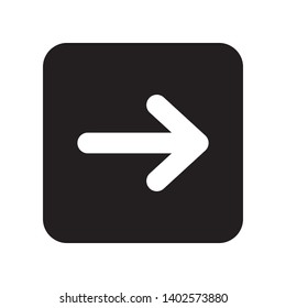 Arrow icon in trendy flat style design. Vector graphic illustration. Arrow symbol for website design, logo, app, and ui. Pixel perfect. EPS 10.