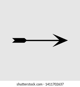 Arrow icon in trendy flat style isolated on  gray background vector illustration - vector