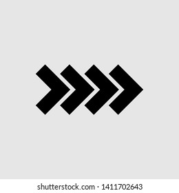 Arrow icon in trendy flat style isolated on  gray background vector illustration - vector