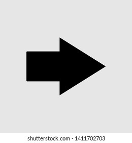 Arrow icon in trendy flat style isolated on  gray background vector illustration - vector