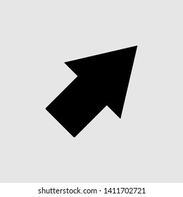 Arrow icon in trendy flat style isolated on  gray background vector illustration - vector