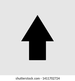 Arrow icon in trendy flat style isolated on  gray background vector illustration - vector
