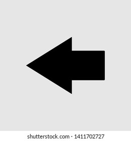Arrow icon in trendy flat style isolated on  gray background vector illustration - vector