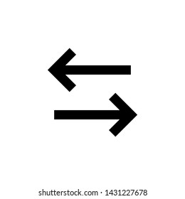 Arrow icon in trendy flat style. Double arrow symbol for your website design, logo, app, UI. Vector illustration.