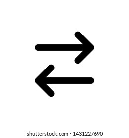Arrow icon in trendy flat style. Double arrow symbol for your website design, logo, app, UI. Vector illustration.