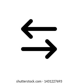 Arrow icon in trendy flat style. Double arrow symbol for your website design, logo, app, UI. Vector illustration.
