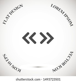 Arrow Icon in trendy flat style isolated on grey background. Arrow symbol for your web site design, logo, app, UI. Vector illustration, EPS10.