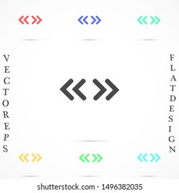 Arrow Icon in trendy flat style isolated on grey background. Arrow symbol for your web site design, logo, app, UI. Vector illustration, EPS10.