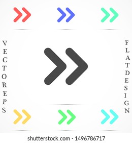 Arrow Icon in trendy flat style isolated on grey background. Arrow symbol for your web site design, logo, app, UI. Vector illustration, EPS10.
