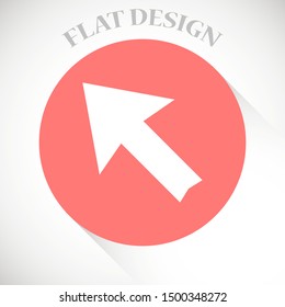 Arrow Icon in trendy flat style isolated on grey background. Arrow symbol for your web site design, logo, app, UI. Vector illustration, EPS10.