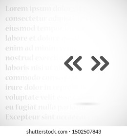 Arrow Icon in trendy flat style isolated on grey background. Arrow symbol for your web site design, logo, app, UI. Vector illustration, EPS10.