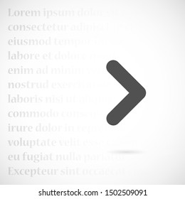 Arrow Icon in trendy flat style isolated on grey background. Arrow symbol for your web site design, logo, app, UI. Vector illustration, EPS10.