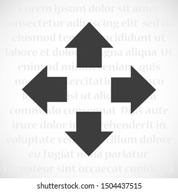 Arrow Icon in trendy flat style 
