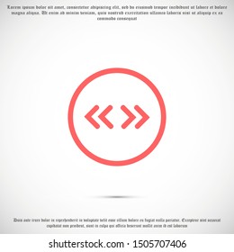 Arrow Icon in trendy flat style isolated on grey background. Arrow symbol for your web site design, logo, app, UI. Vector illustration, EPS10.