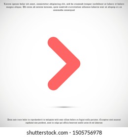 Arrow Icon in trendy flat style isolated on grey background. Arrow symbol for your web site design, logo, app, UI. Vector illustration, EPS10.
