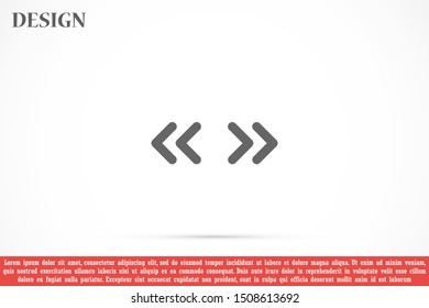 Arrow Icon in trendy flat style isolated on grey background. Arrow symbol for your web site design, logo, app, UI. Vector illustration, EPS10.