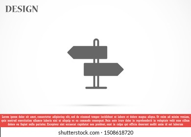 Arrow Icon in trendy flat style isolated on grey background. Arrow symbol for your web site design, logo, app, UI. Vector illustration, EPS10.
