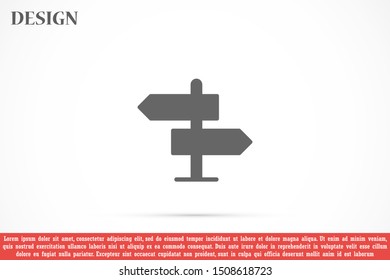 Arrow Icon in trendy flat style isolated on grey background. Arrow symbol for your web site design, logo, app, UI. Vector illustration, EPS10.