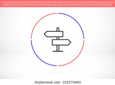 Arrow Icon in trendy flat style isolated on grey background. Arrow symbol for your web site design, logo, app, UI. Vector illustration, EPS10.