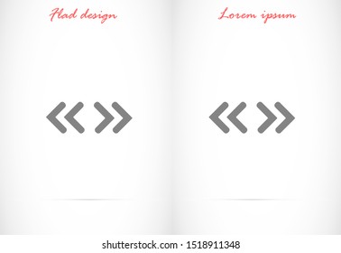 Arrow Icon in trendy flat style isolated on grey background. Arrow symbol for your web site design, logo, app, UI. Vector illustration, EPS10.